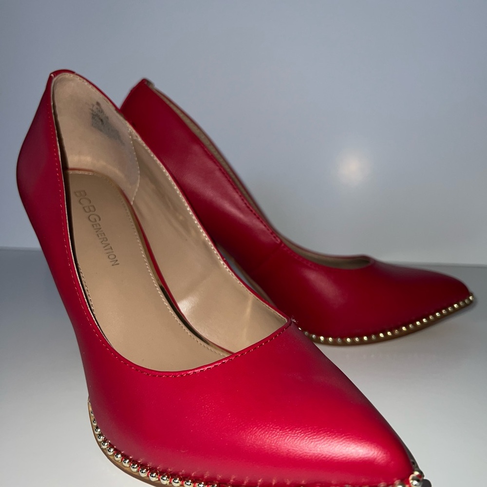 BCBGeneration Bold Red Heels